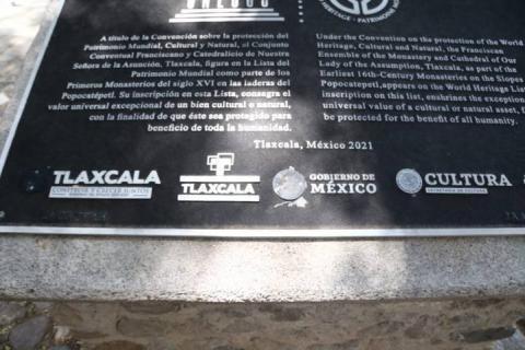 Tlaxcaltecas vandalizan placa de patrimonio de la humanidad de ex convento de San Francisco imagen 10