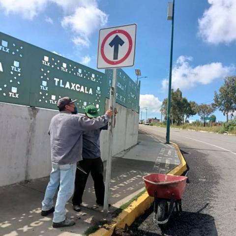 Gobierno de Apetatitlán coloca señalética vial y peatonal en la zona de hospitales imagen 7