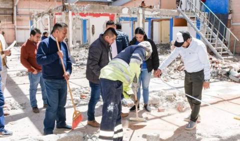 Realizan recorrido en avances por remodelación de la Presidencia Municipal y Tesorería imagen 3