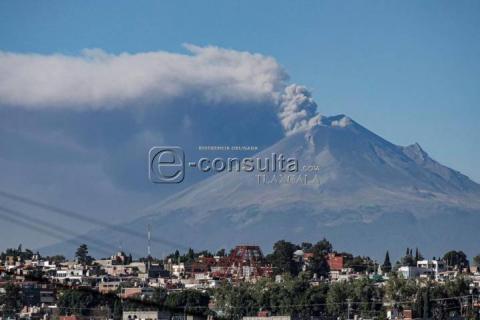 Continúa actividad del volcán Popocatépetl imagen 5