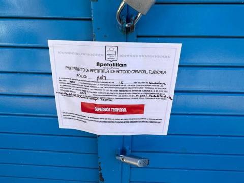 Suspende Gobierno Municipal de Apetatitlán Comercios imagen 3