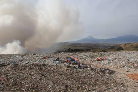 Se registra nuevo incendio en Relleno sanitario de Panotla imagen 3
