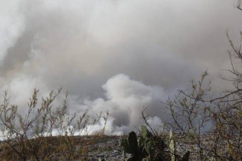 Se registra nuevo incendio en Relleno sanitario de Panotla imagen 7