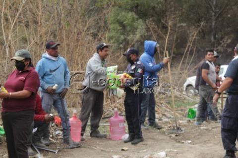 Suman esfuerzos en Panotla para combatir incendio imagen 1
