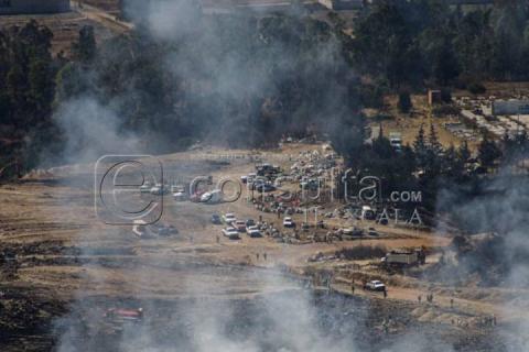 Aún sin poder controlar incendio en relleno sanitario Tonsil imagen 2
