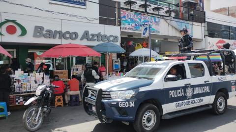 Implementa Policía Municipal de Apizaco el operativo "Zona Bancaria y Cuentahabiente Seguro" imagen 1