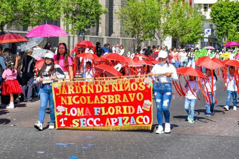 Realizan el desfile del Día de la Primavera y Día Mundial del Agua en Apizaco imagen 3