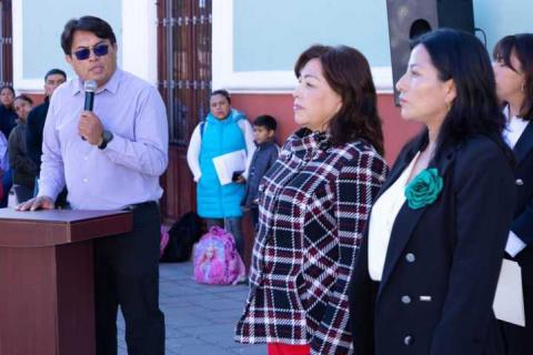 San José Xicohténcatl y Escuela Primaria “Gabriela Mistral” encabezan ceremonia de honores a los símbolos patrios imagen 6