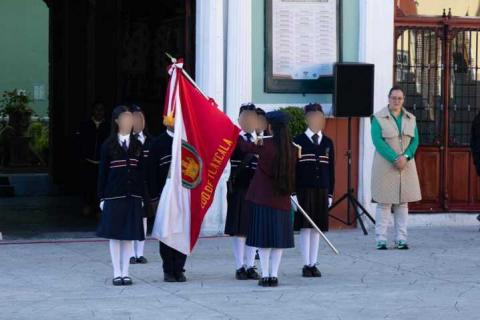 San José Xicohténcatl y Escuela Primaria “Gabriela Mistral” encabezan ceremonia de honores a los símbolos patrios imagen 5