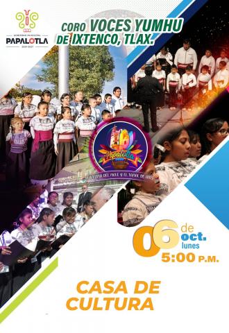 Papalotla tendrá la oportunidad de disfrutar al Coro Yumhu que cantó al Papa en el Vaticano