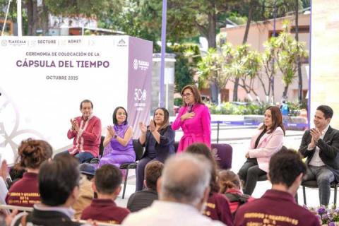 Gobierno de Alfonso Sánchez García aporta mensaje histórico a la cápsula del tiempo de Tlaxcala imagen 13