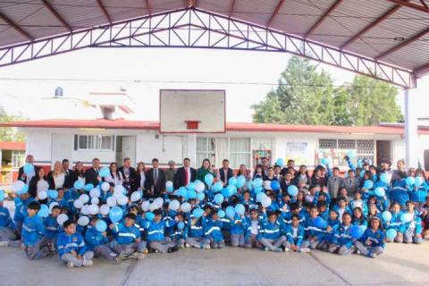 Ya vamos por la séptima techumbre escolar en Chiautempan: Blanca Angulo imagen 4