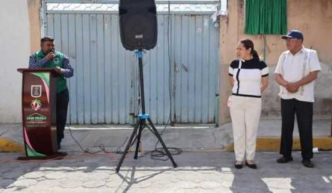 Inauguran obra de drenaje en SPM; beneficiará directamente al kínder de San Nicolás imagen 1