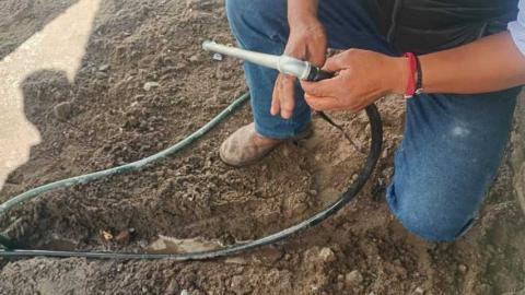 CAPAMH continúa con trabajos de atención a fugas y bacheo en distintos puntos de Huamantla