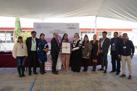 Recibió Secundaria Técnica 53 “Matlalcueyetl” de Apizaco distintivo “Escuela comprometida con los derechos humanos” imagen 6