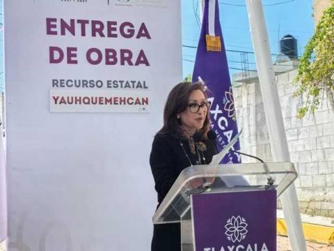 Entrega Gobernadora Obra en Yauhquemehcan imagen 1