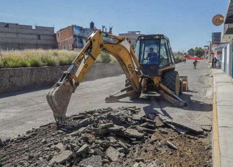 Inician trabajos de mejoramiento en la calle Ferrocarril Norte en Chiautempan imagen 1
