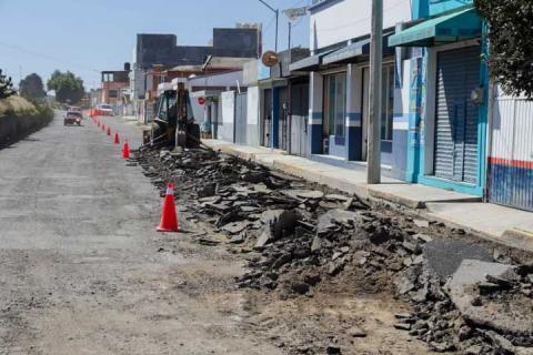 Inician trabajos de mejoramiento en la calle Ferrocarril Norte en Chiautempan imagen 3