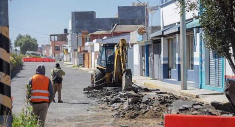 Inician trabajos de mejoramiento en la calle Ferrocarril Norte en Chiautempan imagen 4