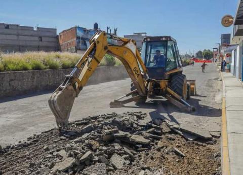 Inician trabajos de mejoramiento en la calle Ferrocarril Norte en Chiautempan imagen 2
