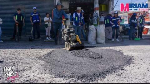 El programa de bacheo impulsado por la diputada Miriam Martínez llegó al corazón del sur tlaxcalteca imagen 5