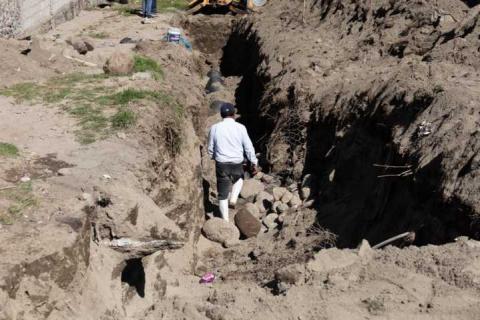 Continúa la construcción de la Red de Drenaje Sanitario en la comunidad de Los Pilares imagen 4