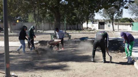Avanza la renovación del parque público en la colonia NCP José María Morelos; un compromiso cumplido con la ciudadanía huamantleca imagen 5