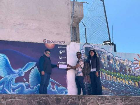 Presentan en Tlaxco murales dedicados al agua y al rescate del Río Zahuapan imagen 3