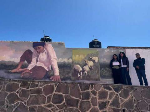 Presentan en Tlaxco murales dedicados al agua y al rescate del Río Zahuapan imagen 1