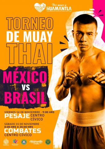 Huamantla invita al Torneo Internacional Muay Thai México vd Brasil este 15 de noviembre