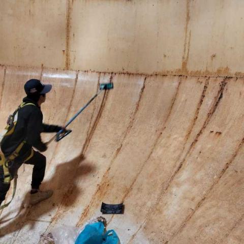 Inician trabajos de rehabilitación en tanque elevado de sección primera en Contla imagen 3