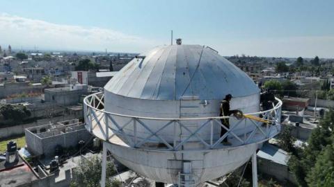 Inician trabajos de rehabilitación en tanque elevado de sección primera en Contla imagen 15