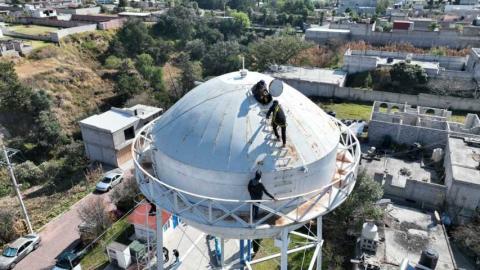 Inician trabajos de rehabilitación en tanque elevado de sección primera en Contla imagen 20