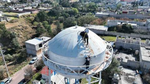Inician trabajos de rehabilitación en tanque elevado de sección primera en Contla imagen 19