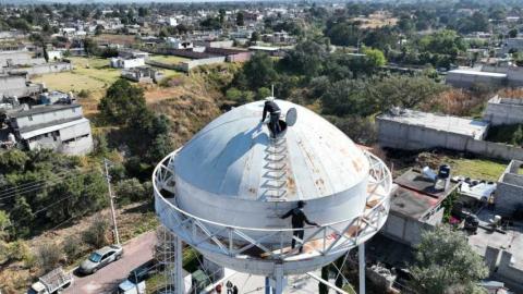 Inician trabajos de rehabilitación en tanque elevado de sección primera en Contla imagen 24