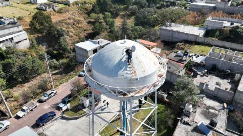 Inician trabajos de rehabilitación en tanque elevado de sección primera en Contla imagen 23