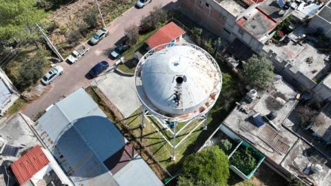 Inician trabajos de rehabilitación en tanque elevado de sección primera en Contla imagen 18