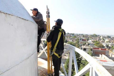 Inician trabajos de rehabilitación en tanque elevado de sección primera en Contla imagen 14
