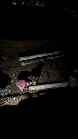 CAPAMH realiza reparación de fuga en la línea de conducción del pozo de Benito Juárez imagen 1