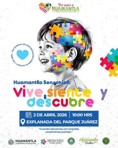 Gobierno municipal promueve la inclusión mediante "Huamantla Sensorial: Vive, siente y descubre"