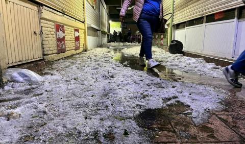 Tlaxcala bajo hielo, granizada deja caos, destrozos y pérdidas millonaria