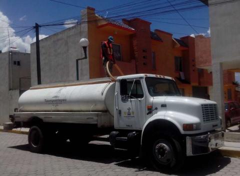 Normalizan servicio de agua potable en Tzompantepec