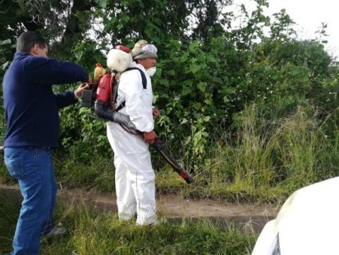 Realizan con éxito segundo cerco sanitario en Texóloc imagen 2