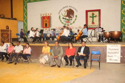 La Orquesta Sinfónica Infantil de Santa Cruz Tlaxcala llego a Xiloxoxtla imagen 2