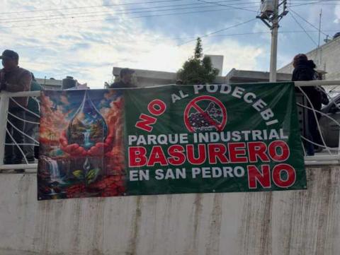 San Pedro no es tiradero: vecinos salen a las calles contra proyecto federal en Atlangatepec