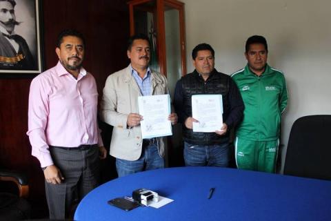 Con este convenio impulsaremos el deporte en el municipio: alcalde