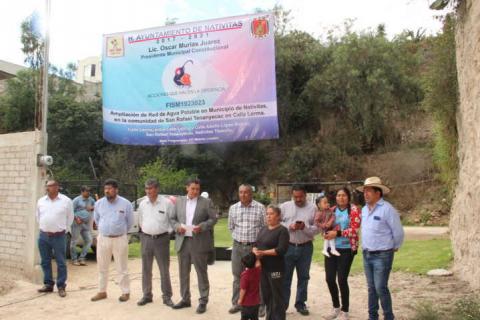 Alcalde pone en marcha obra de servicio básico a la calle Lerma de Tenanyecac imagen 1