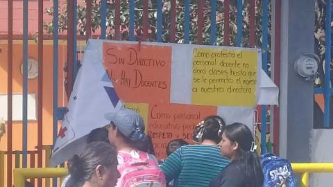 Logran acuerdos en preescolar José Vasconcelos de SPM; querían correr a la directora