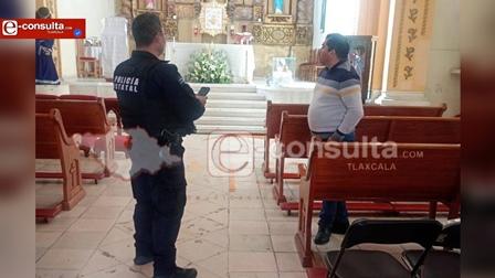 Ni a Dios perdona; Roban iglesia en Apizaco y se llevan sonido y limosnas