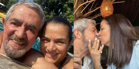 Manuel “El Flaco” Ibáñez presume sus 40 años de matrimonio junto a Jacqueline Castro